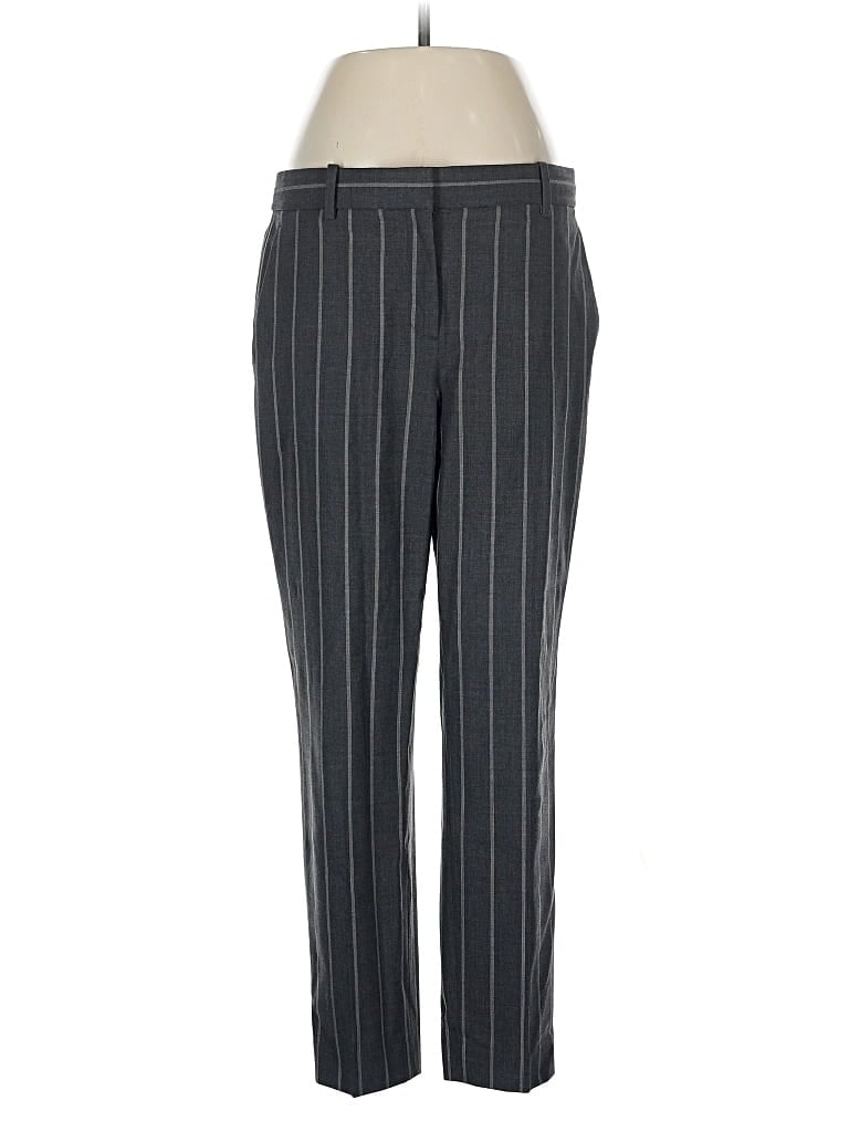 Pre-owned Theory Wool Pants In Gray