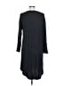 Lou & Grey Solid Black Casual Dress Size L - photo 2