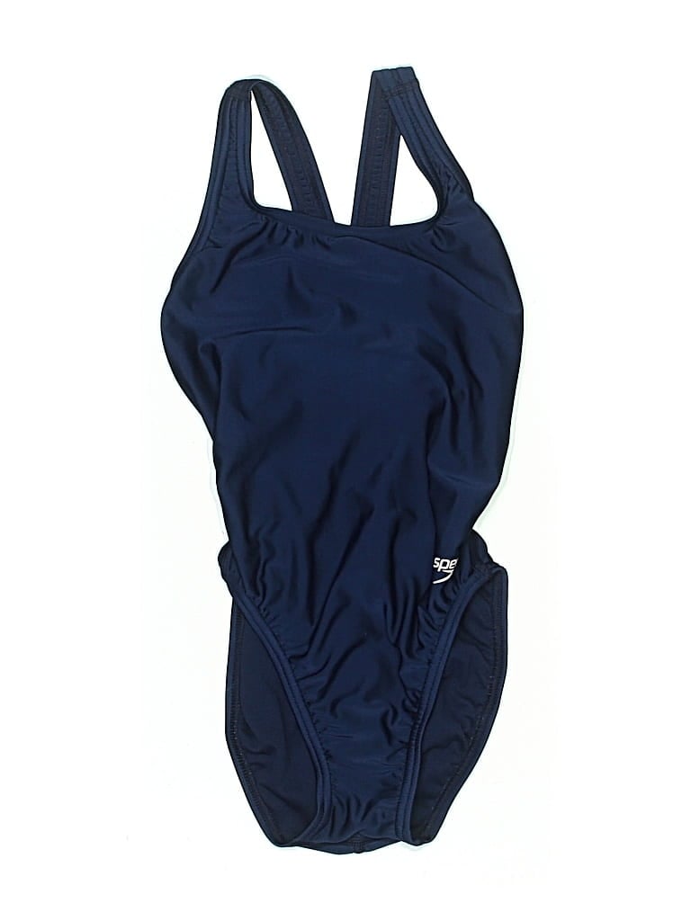 Pre-owned Speedo One Piece Swimsuit In Blue