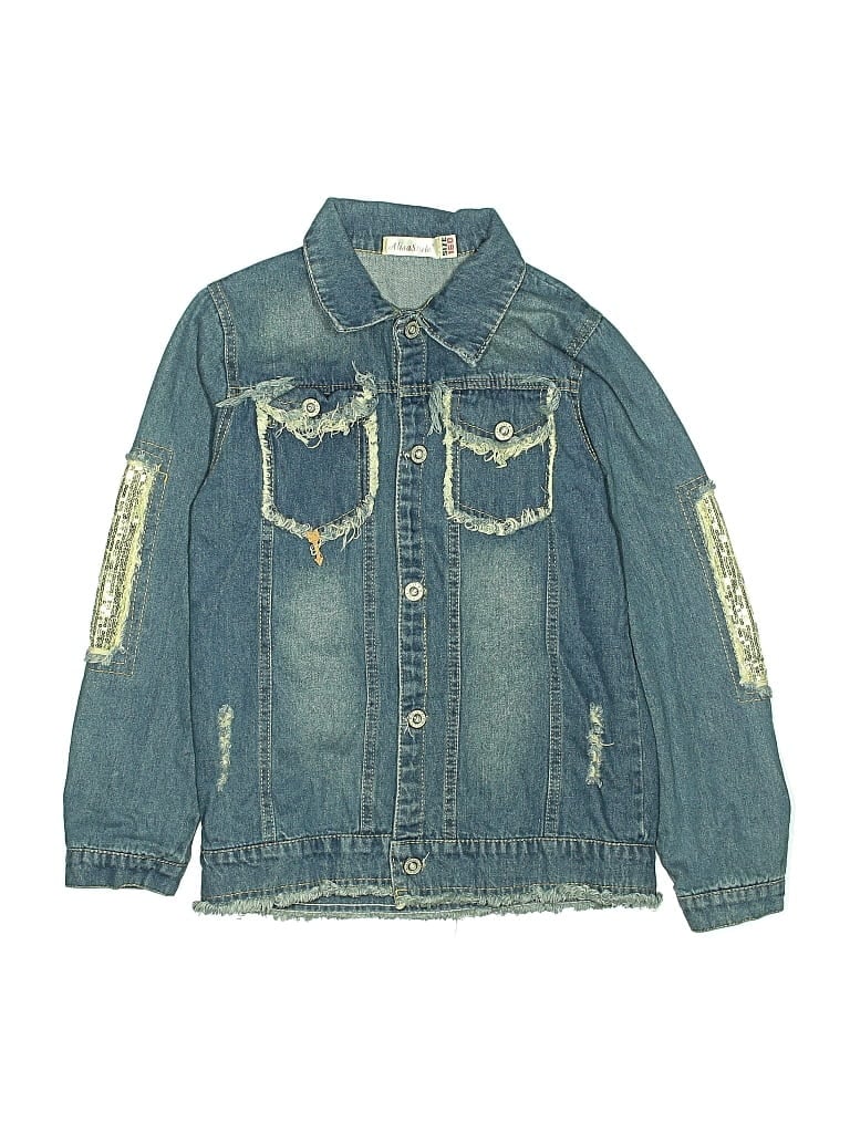 Pre-owned Assorted Brands Kids' Denim Jacket In Blue