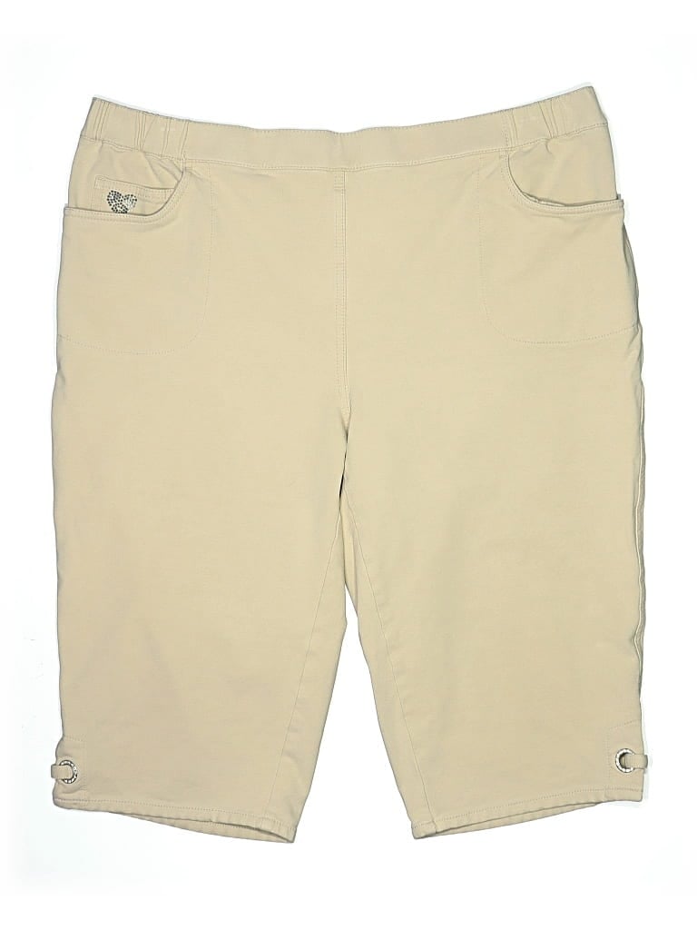 Pre-owned Quacker Factory Khaki Shorts In Brown