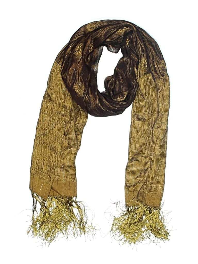 Pre-owned Unbranded Scarf In Brown