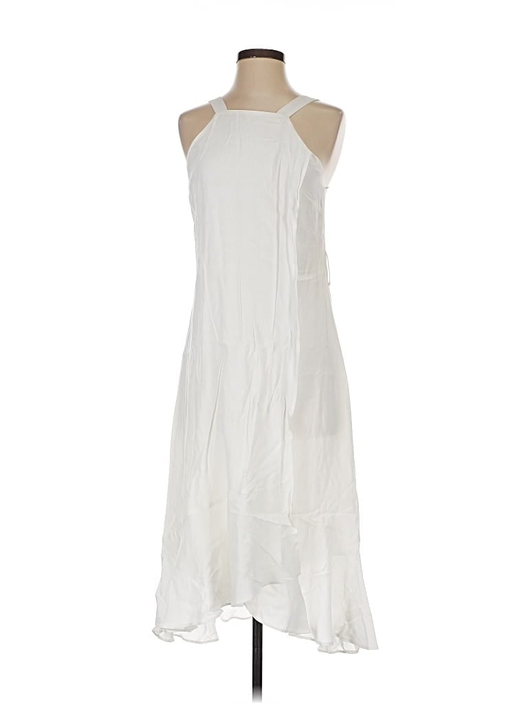 Pre-owned Sugar Lips Casual Dress In White