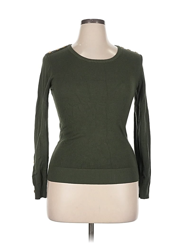 Pre-owned Cielo Pullover Sweater In Green
