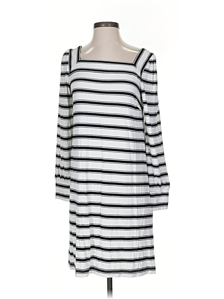 Pre-owned Ann Taylor Loft Casual Dress In White