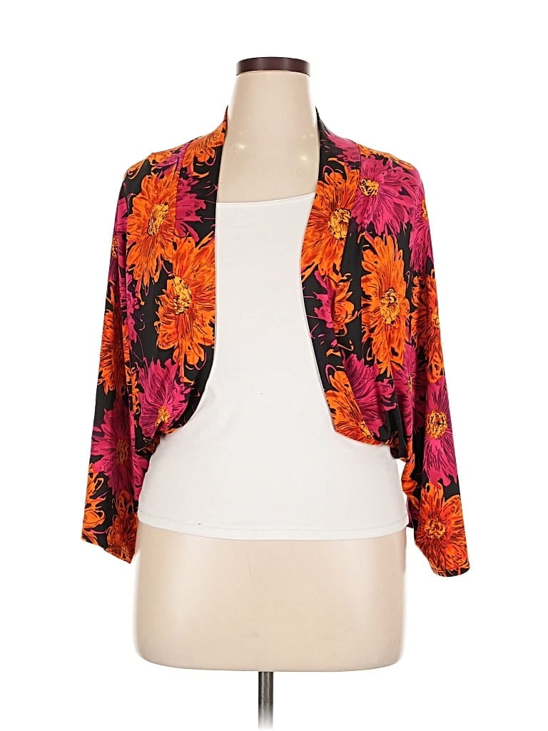 Pre-owned Tiana B Cardigan Sweater In Orange