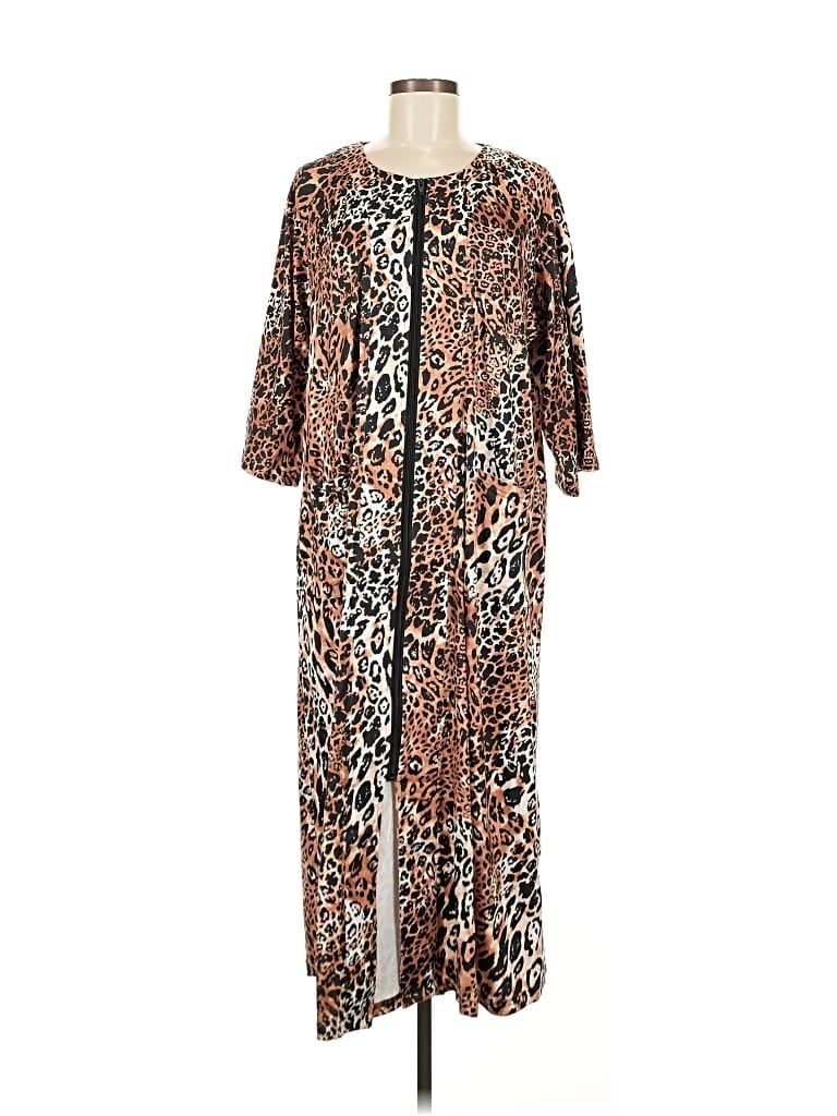 Pre-owned Ekouaer Casual Dress In Brown