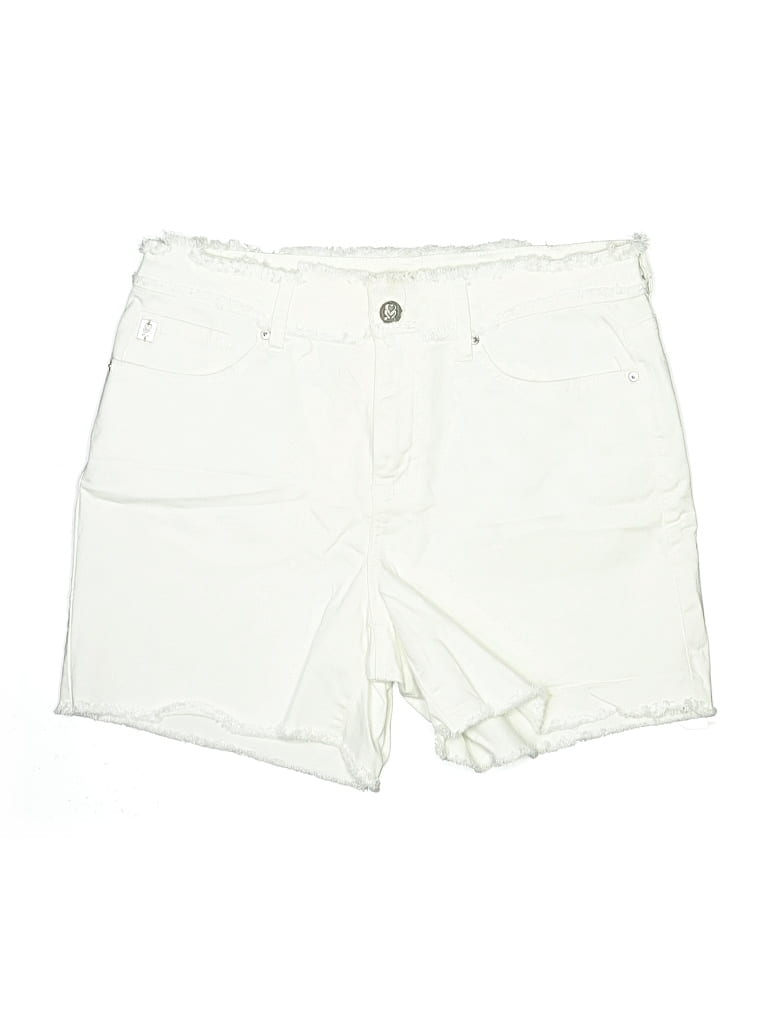 Pre-owned Belle By Kim Gravel Shorts In White