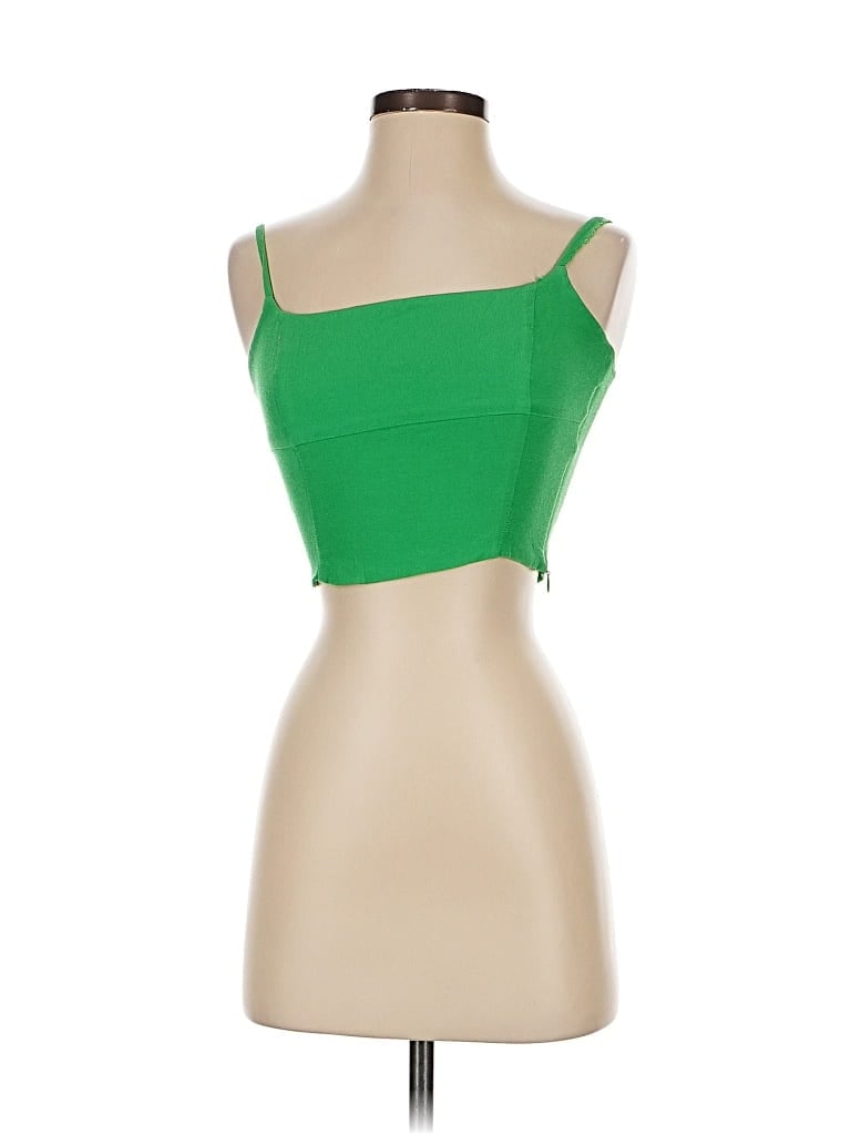 Pre-owned Wilfred Tank Top Green Strapless Neckline Tops
