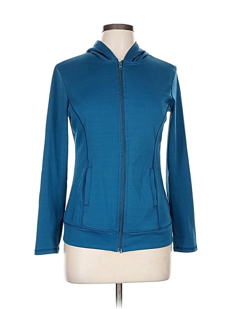 Pre-owned Unbranded Zip Up Hoodie In Blue