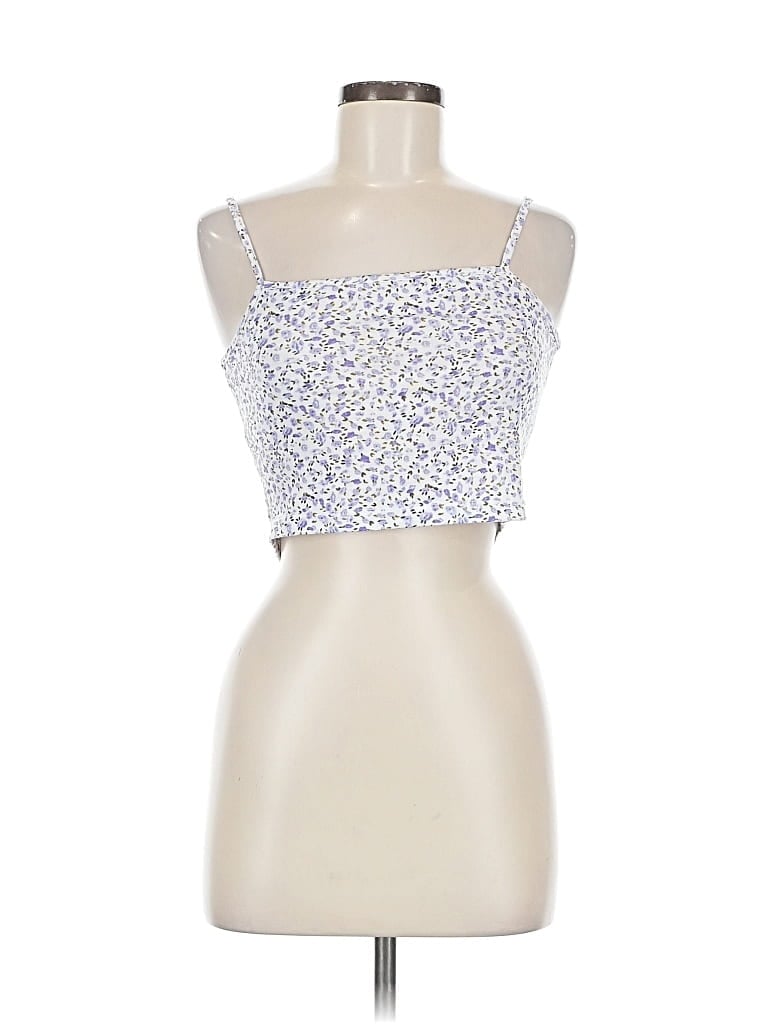 UNBRANDED Pre-owned Tank Top White Strapless Neckline Tops