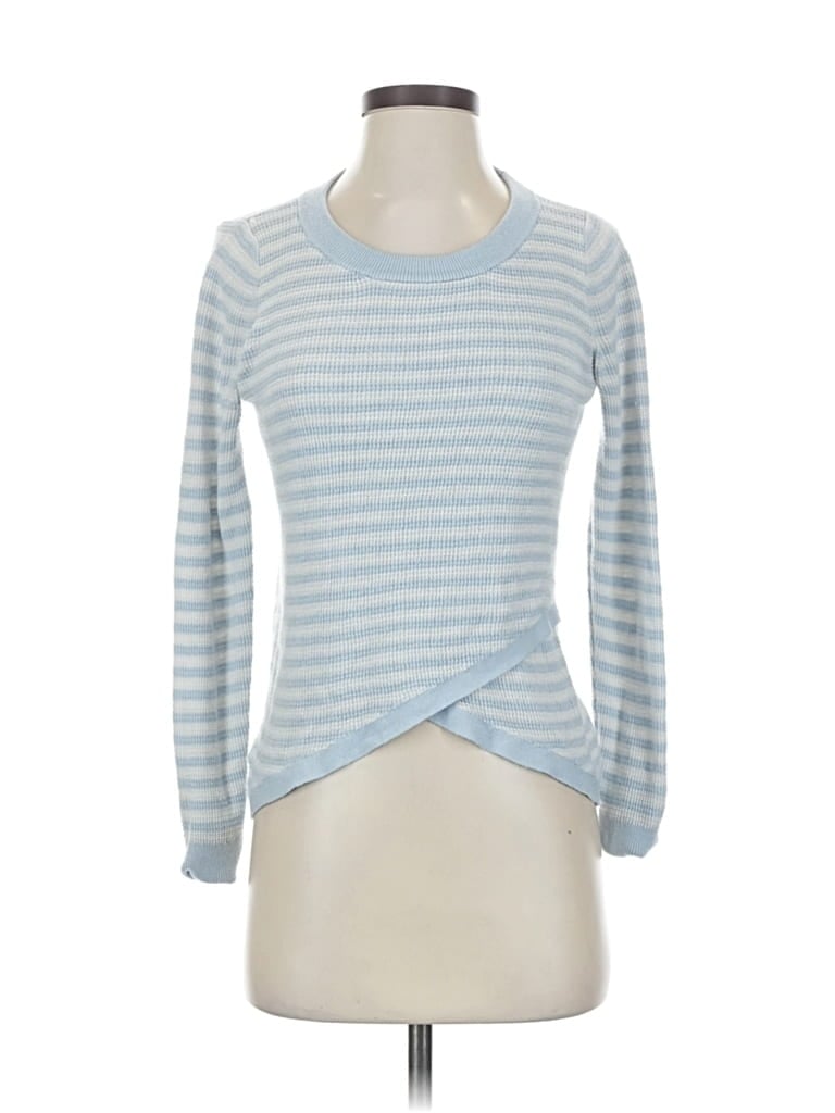 Pre-owned Ann Taylor Loft Pullover Sweater In Blue