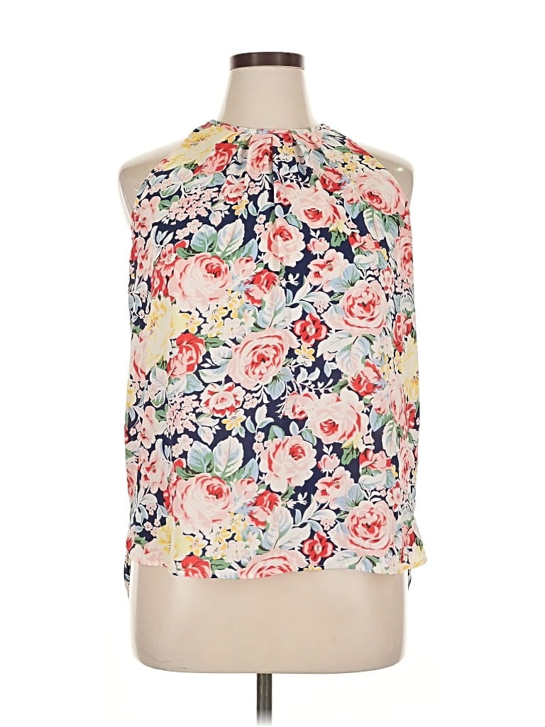 Pre-owned Dalia Sleeveless Blouse In White