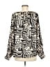 H&M 100% Polyester Black Long Sleeve Blouse Size 8 - photo 2