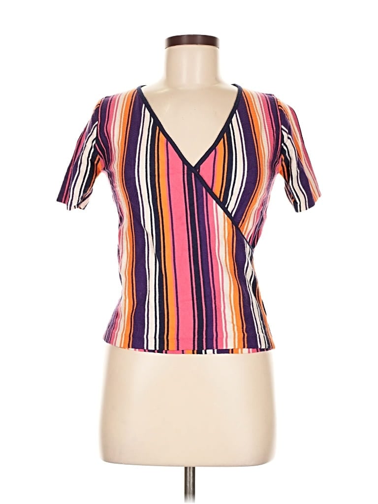 DEE ELLY Pre-owned Short Sleeve Blouse In Orange