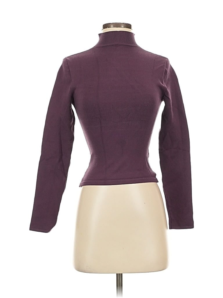 Pre-owned Babaton Turtleneck Sweater In Purple