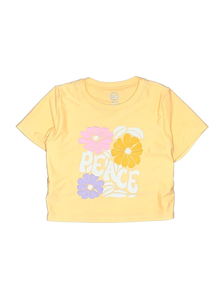 Pre-owned Wonder Nation Kids' Short Sleeve T-shirt In Yellow