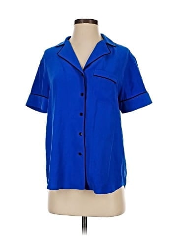 Rag & Bone Short Sleeve Silk Top (view 1)