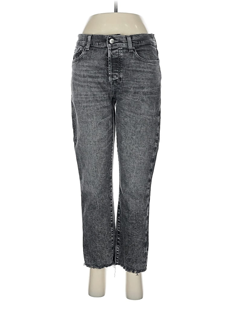 Pre-owned 7 For All Mankind Jeans In Gray