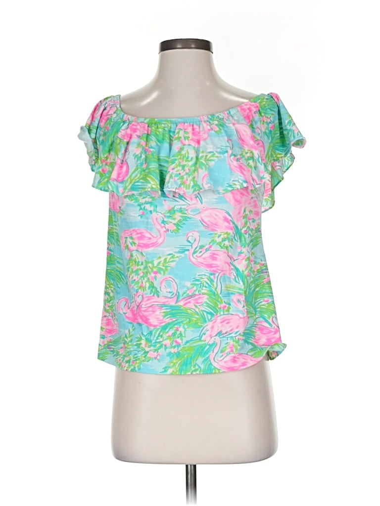 Pre-owned Lilly Pulitzer Sleeveless Blouse In Green