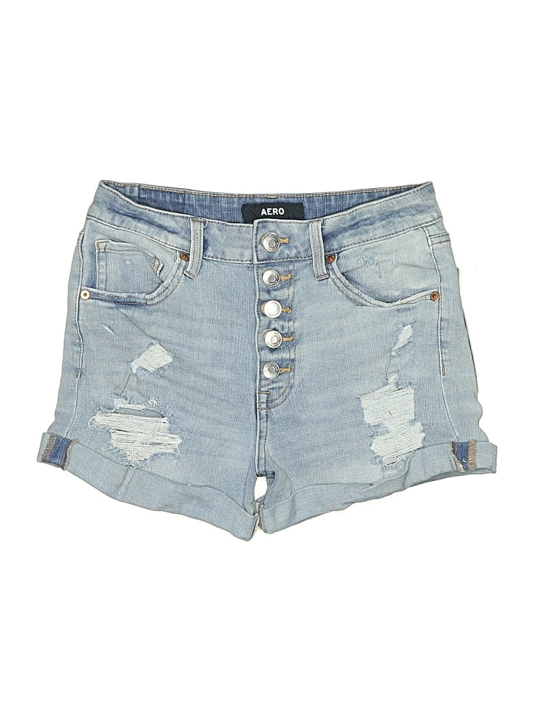 Pre-owned Aero Denim Shorts In Blue