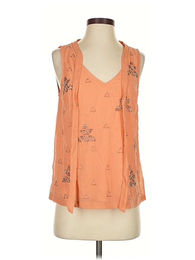 Pre-owned Akemi + Kin Sleeveless Blouse In Orange