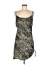 Topshop 100% Polyester Animal Print Silver Cocktail Dress Size 8 - photo 1