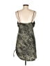 Topshop 100% Polyester Animal Print Silver Cocktail Dress Size 8 - photo 2