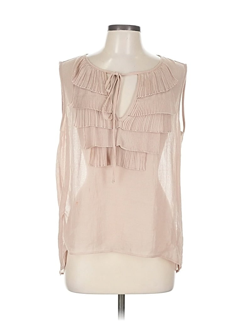 Pre-owned Bcbgmaxazria Sleeveless Blouse In Brown