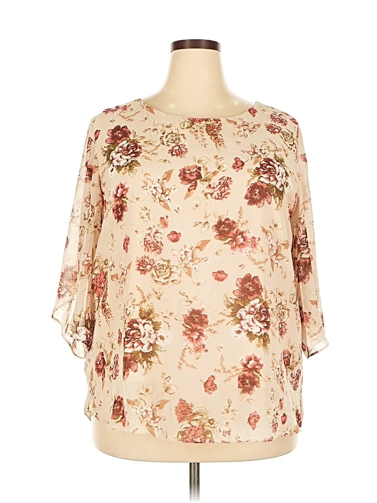 Pre-owned Neineiwu 3/4 Sleeve Blouse In White