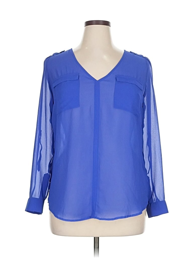 Pre-owned Candies Candie's 3/4 Sleeve T-shirt In Blue