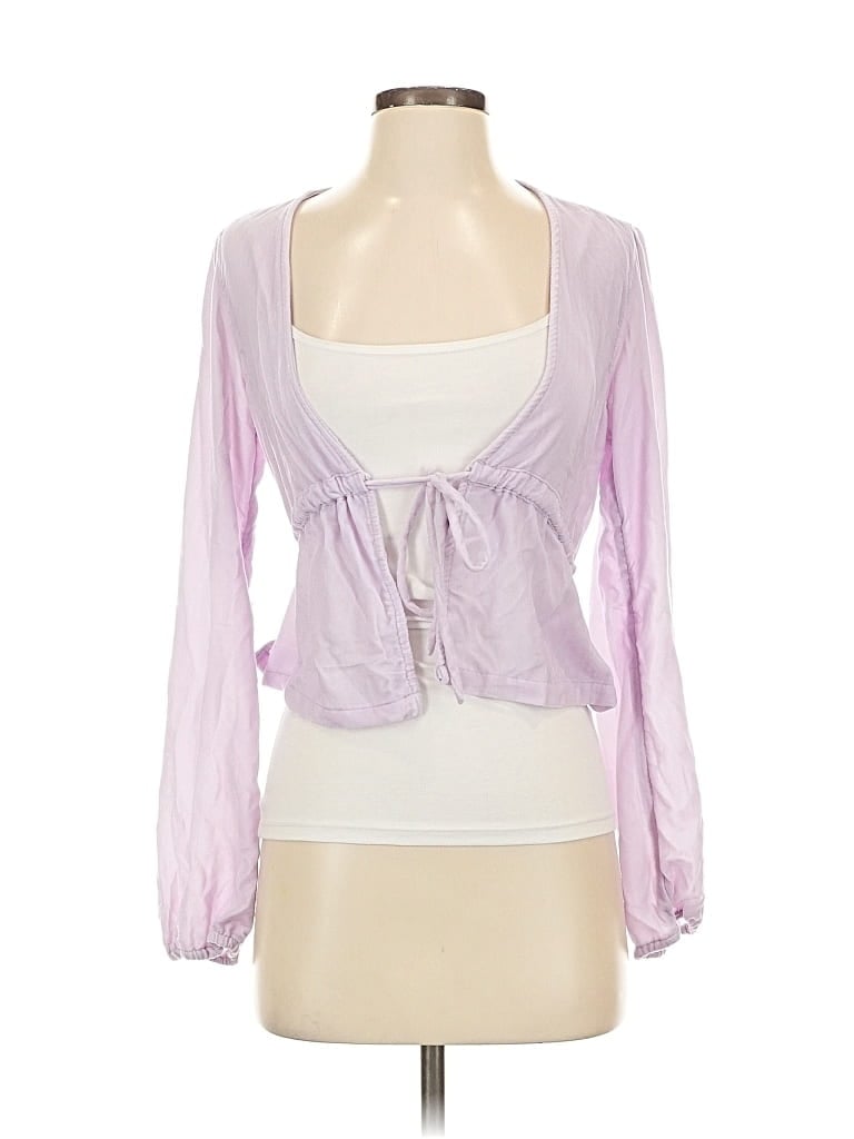 Pre-owned Urban Outfitters Cardigan Sweater In Purple