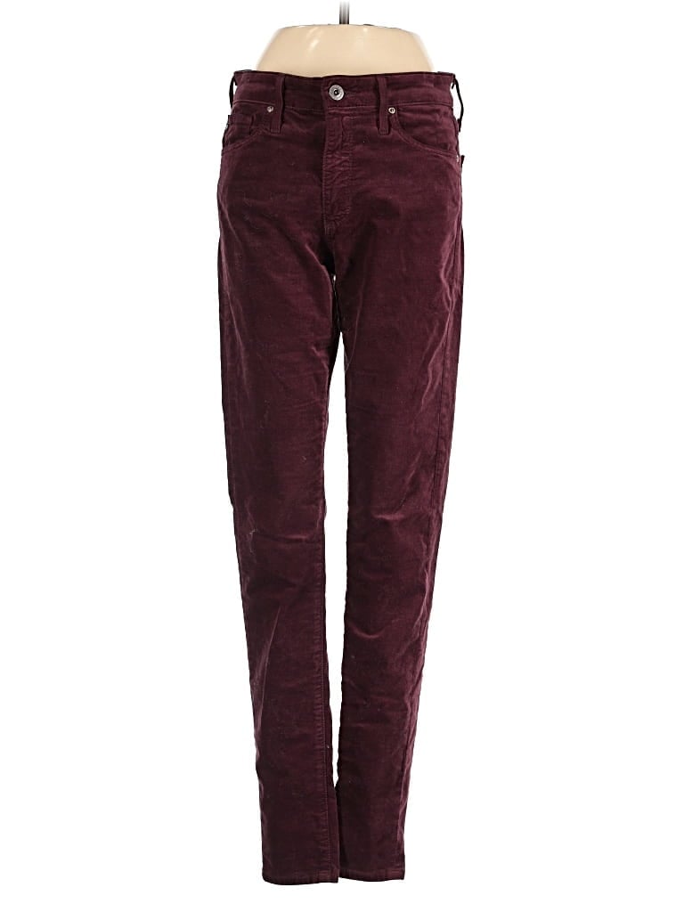 Pre-owned Adriano Goldschmied Casual Pants In Burgundy