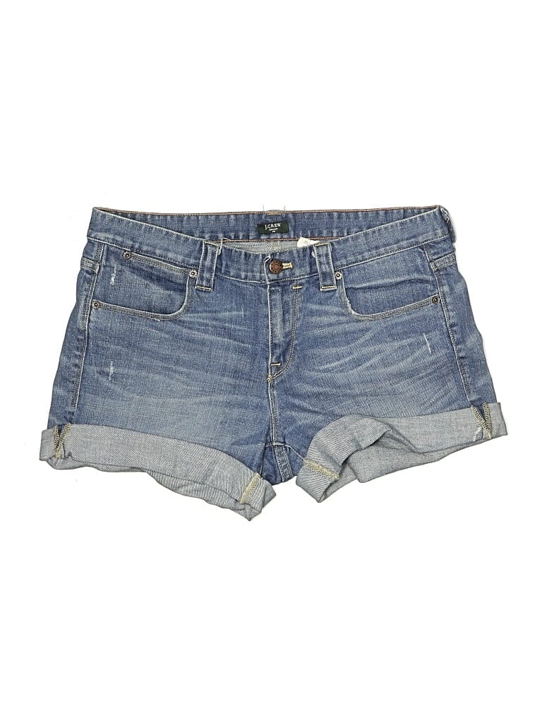 Pre-owned J.crew Factory Store Denim Shorts In Blue