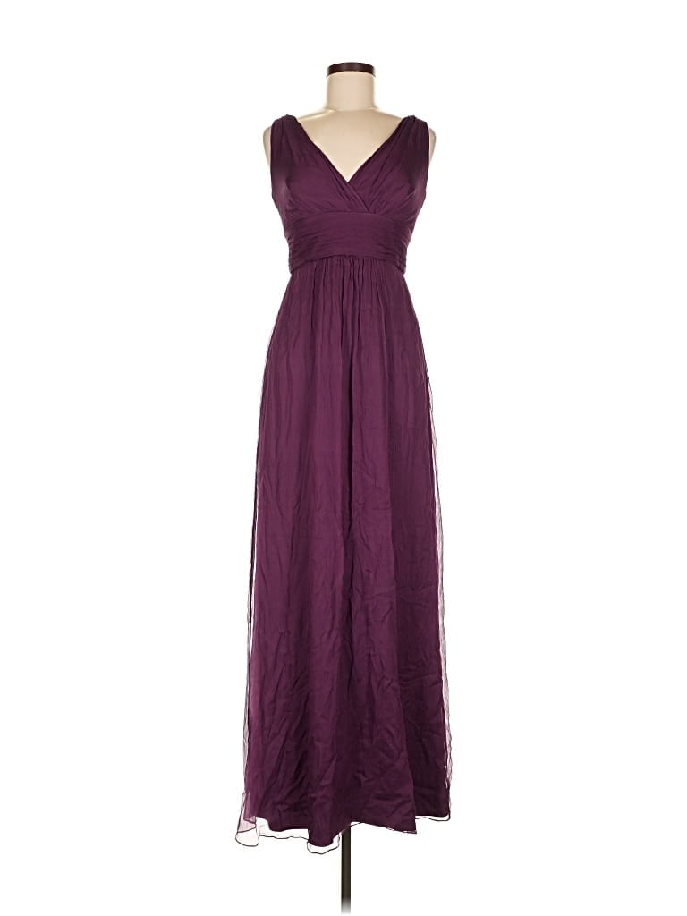 Pre-owned Amsale Cocktail Dress In Purple