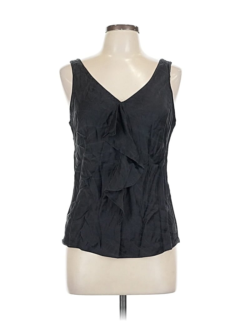 Pre-owned Josie Natori Sleeveless Blouse In Black