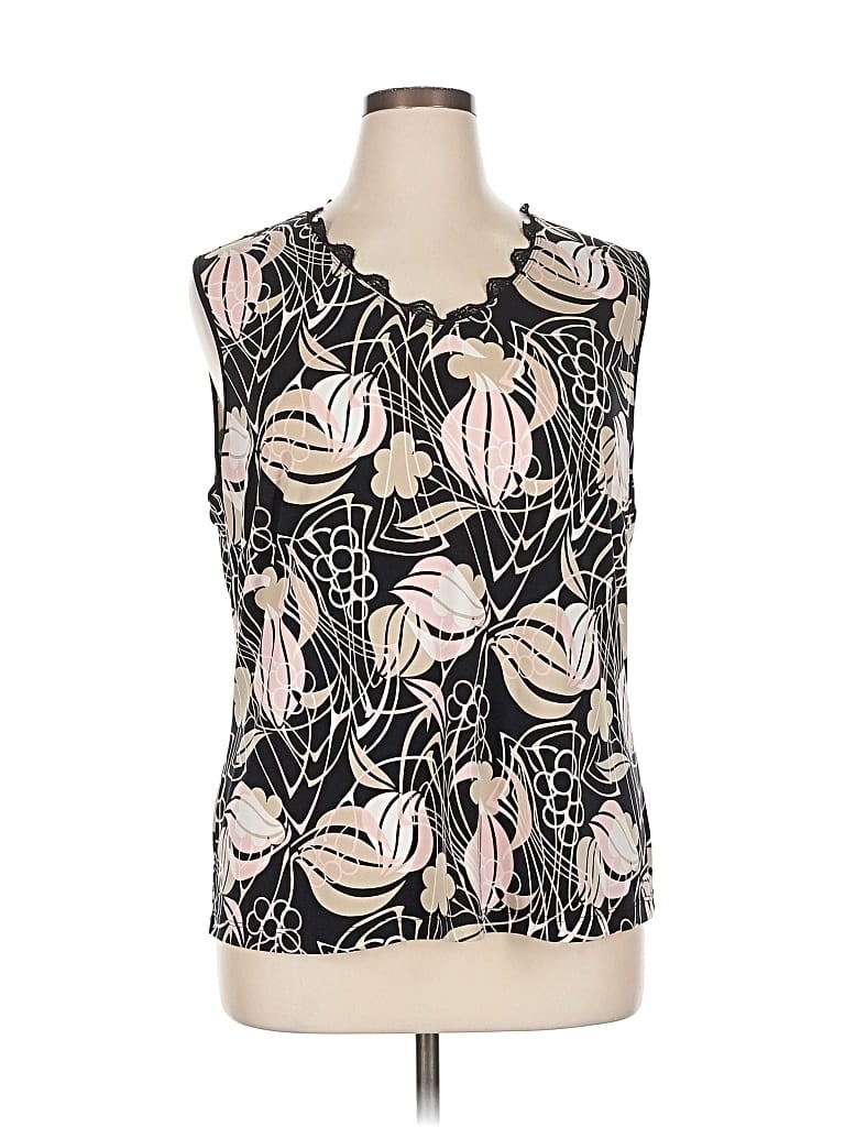 Pre-owned Merona Sleeveless Blouse In Black