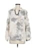 Juicy Couture 100% Polyester Silver Long Sleeve Blouse Size M - photo 1