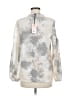Juicy Couture 100% Polyester Silver Long Sleeve Blouse Size M - photo 2