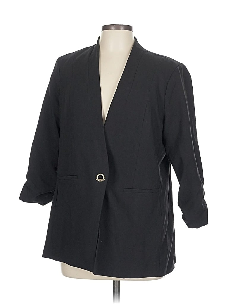 Pre-owned Torrid Blazer Jacket In Black