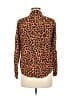 Rails Animal Print Orange Long Sleeve Blouse Size M - photo 2