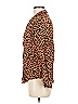 Rails Animal Print Orange Long Sleeve Blouse Size M - photo 5