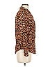 Rails Animal Print Orange Long Sleeve Blouse Size M - photo 4