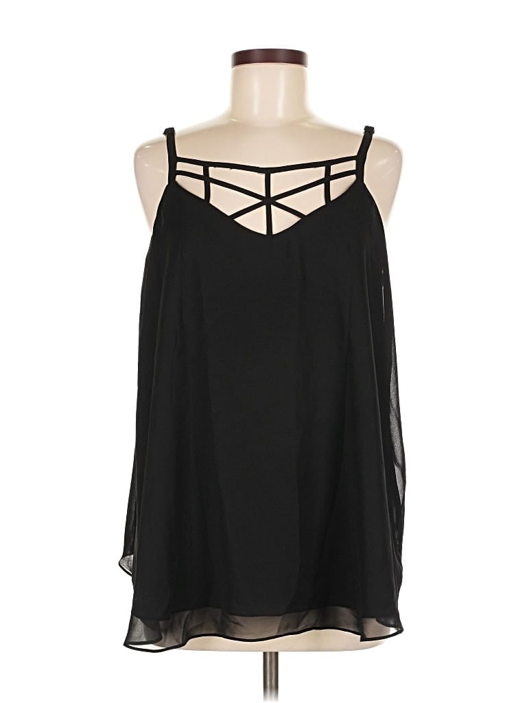Pre-owned Torrid Sleeveless Blouse In Black