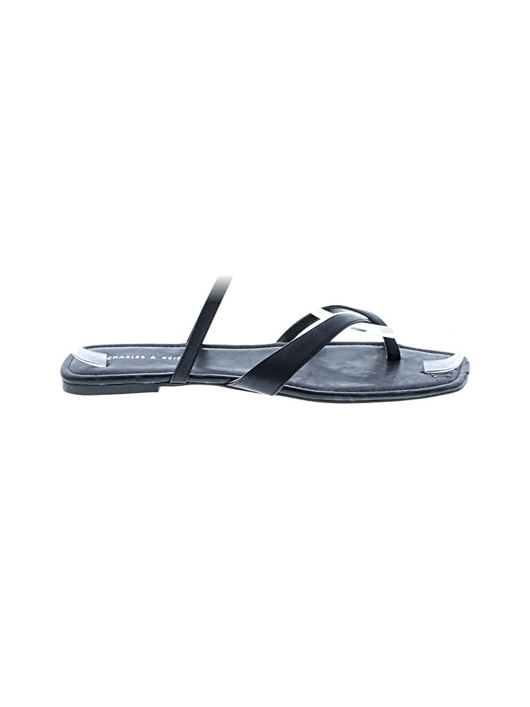 Pre-owned Charles & Keith Sandals In Black