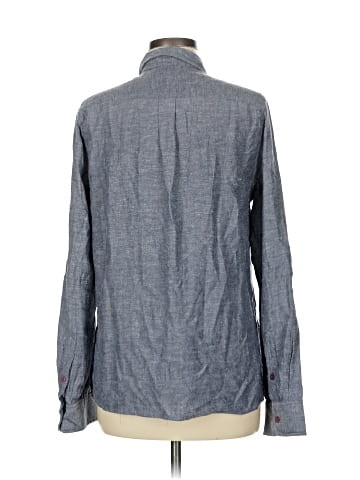Topshop Long Sleeve Button-Down Shirt (view 2)
