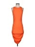 Unbranded Solid Orange Cocktail Dress Size S - photo 1