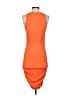 Unbranded Solid Orange Cocktail Dress Size S - photo 2