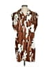 Monse Brown Sleeveless Button-Down Shirt Size 0 - photo 1