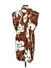 Monse Brown Sleeveless Button-Down Shirt Size 0 - photo 2